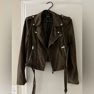 Grey suede lulus jacket